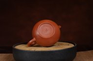 《仿古》宜兴方把全手工紫砂壶朱泥