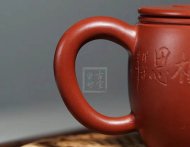 《玉兔追月》宜兴紫砂壶实力派名家纯手工大红袍汉瓦大泡茶壶