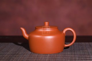 《孟臣德钟壶》宜兴黄龙山朱泥紫砂壶正品茶具140cc德钟