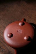 《景舟石瓢》宜兴助理工艺美术师手工紫砂壶红皮龙料茶壶石瓢茶具