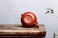 《莲子壶》宜兴工艺美术师手工紫砂壶茶壶具大红袍莲子
