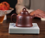 《古钟》宜兴紫砂壶工艺美术师纯手工钟形泡茶壶底槽青茶具