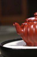 《菱韵花香》宜兴紫砂壶手工工艺美术师大红袍壶茶壶菱花茶具