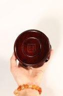 《红木质根雕底座》