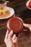 《玉扁》宜兴紫砂壶实力派名家手工红皮龙泡茶壶茶具