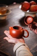 《西施套组》宜兴小煤窑朱泥紫砂壶纯手工西施茶壶茶具
