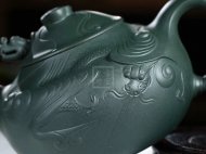 《云龙》宜兴紫砂壶高级工艺美术师手工民国绿泡茶壶鱼化龙茶具