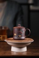 《雀竹杯》宜兴紫砂壶实力派名家手工黄龙山紫泥泡茶壶茶具