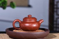 《仿古》宜兴紫砂壶朱泥大红袍仿古高级工艺美术师手工茶壶茶具