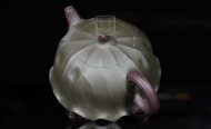 《荷叶》宜兴名家紫砂壶工艺美术师手工民国绿，紫泥功夫茶具茶壶家用