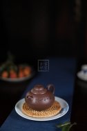《渔翁》宜兴紫砂壶全手工茶壶老师茶具底槽青渔翁壶