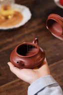 《玉扁》宜兴紫砂壶实力派名家手工红皮龙泡茶壶茶具