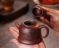 《古钟》宜兴紫砂壶工艺美术师纯手工钟形泡茶壶底槽青茶具