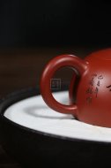《半月》宜兴紫砂壶工艺美术师纯手工大红袍半月大泡茶壶