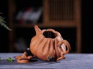 《南瓜》宜兴紫砂壶名家全手工泡茶壶高级工艺美术师大师降坡泥南瓜