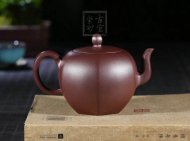 《六方美人肩》宜兴紫砂壶工艺美术师手工茶壶茶具100目紫泥美人肩