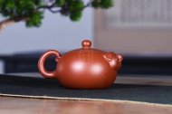《福猪壶》宜兴方把全手工紫砂壶大红袍