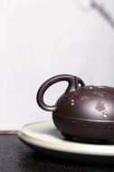 《茗香石瓢》宜兴紫泥料紫砂壶工艺美术师手工收藏茶壶茶具