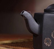 《绞泥八方狮球》宜兴紫砂壶全手工茶壶石黄泥狮球