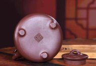《石瓢提梁》宜兴名家紫砂壶工艺美术师纯手工紫泥茶壶茶具石瓢提梁正品