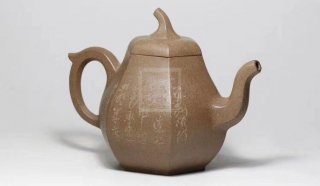 《六方茄瓜》段泥纯手工工艺美术师宜兴紫砂壶茶具茶壶