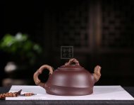 《君子竹》宜兴紫砂壶工艺美术师手工紫泥泡茶壶茶具
