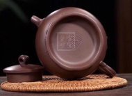 《叶下塘秋》宜兴工艺美术师手工紫砂壶茶壶老师制紫泥