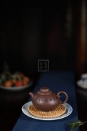《渔翁》宜兴紫砂壶全手工茶壶老师茶具底槽青渔翁壶