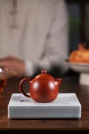 《龙蛋》宜兴紫砂壶实力派名家手工朱泥龙旦茶壶具