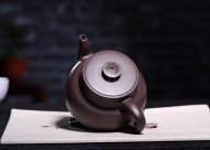 《金砂纳福》紫泥紫砂茶壶全手工工艺美术师宜兴原矿紫砂喝茶壶