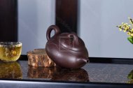 《矮石瓢》纯手工石瓢紫砂壶高级工艺美术师全手工宜兴红砂紫泥茶壶花器