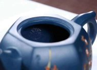 《四君子套组》宜兴紫砂壶周瑞成原矿顶级天青泥全手工茶壶