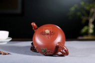 《添香》宜兴名家杨军保工艺美术师手工一粒珠紫砂壶茶壶大红袍