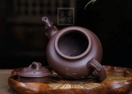《报春》宜兴助理工艺美术师手工紫砂壶紫泥料茶壶报春茶具