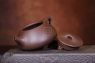 《景舟石瓢》宜兴黄龙山紫泥紫砂壶茶具石瓢