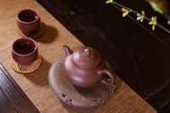 《潘壶》宜兴名家紫砂壶工艺美术员手工功夫茶壶茶具套装紫泥潘壶