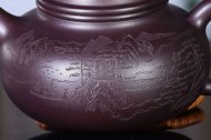 《容天》宜兴纯手工紫砂壶容天全手工花器80目紫泥泡茶壶