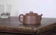 《砚山壶》宜兴紫砂壶实力派名家手工段泥竹井栏茶壶茶具