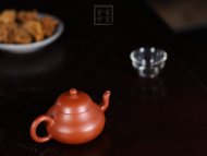 《孟臣款梨形》宜兴朱泥紫砂壶手工收藏茶壶茶具梨形