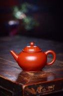 《水平》紫砂壶茶具水平大红袍壶全手工茶壶