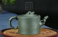 《竹段》宜兴紫砂壶工艺美术师手工茶壶茶具天青泥竹段