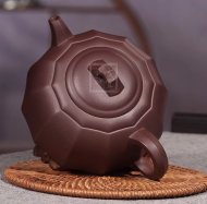 《井泉》宜兴高级工艺美术师手工半月紫砂壶茶壶茶具紫泥
