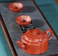 《梅花周盘》紫砂壶名家高级工艺美术师全手工纯制壶名家大红袍周盘