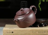 《品竹壶》宜兴紫砂壶紫泥助理工艺美术师全手工茶壶茶具