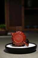 《菱韵花香》宜兴紫砂壶手工工艺美术师大红袍壶茶壶菱花茶具