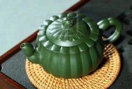 《锦上添花》宜兴紫砂壶实力派名家纯手工珍稀民国绿中壶茶具泡茶壶