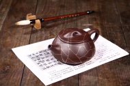 《金丝石瓢》宜兴紫砂茶壶工艺美术师保真纯手工紫泥石瓢