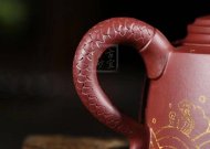 《鱼跃龙门》宜兴紫砂壶高级工艺美术师手工礼品茶具底槽青