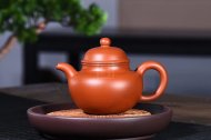 《掇球套组》宜兴紫砂壶助理工艺美术师手工茶壶茶具朱泥掇球