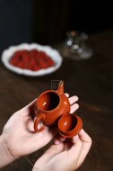 《剑流高潘》宜兴紫砂壶潘壶手工大红袍泡茶壶具